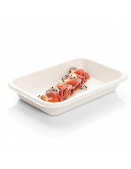 ▷ Bandeja de Caña de Azúcar 180X120X25 mm 355 ml. /12 OZ- Envío 24h.
