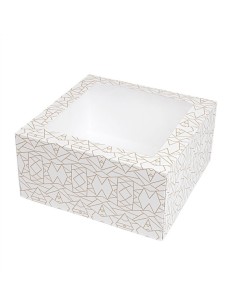 ▷ Caja para Tarta con Ventana 24x24x12cm– Envío Gratuito 24h.