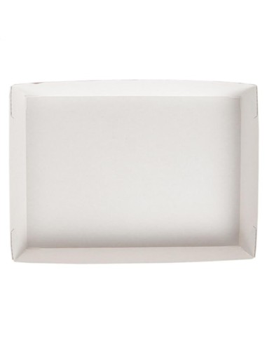 ▷ Bandeja de Papel Quadrada 25,5x18x3,7cm - Envio 24h.