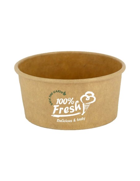 ▷ Pote de Sorvete Marrom 6 OZ 180 ml. - Entrega em 24h.
