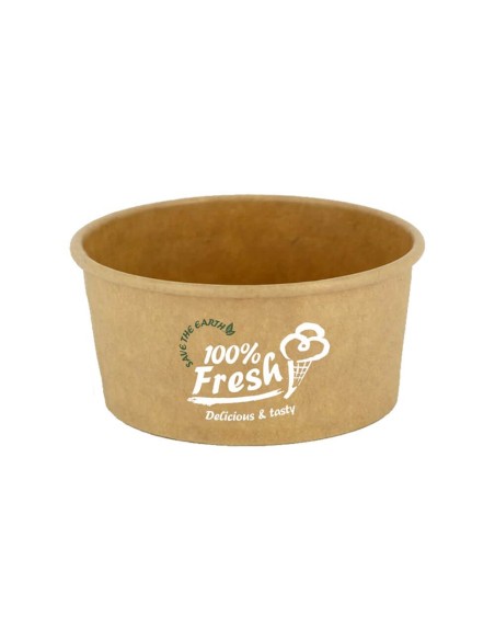 ▷ Pote de Sorvete Marrom 4 OZ 120 ml. - Entrega em 24h.