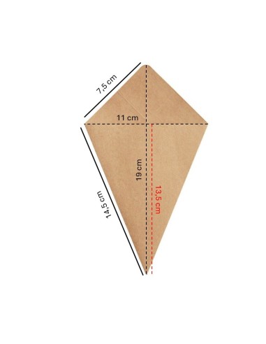 ▷ Embalagem para Fritos com Molheira 165X195 mm