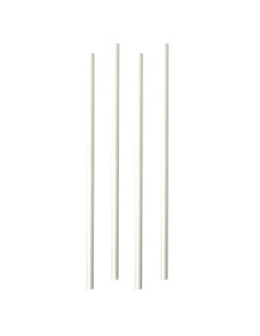 ▷ Canudo de Papel Biodegradável Branco 210X12 mm - Envio 24h