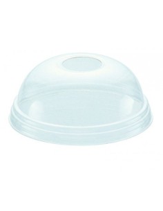 ▷  Tapa PET Cúpula con Agujero Ø 95mm 8/12/16/20 Oz - Envío 24 h.