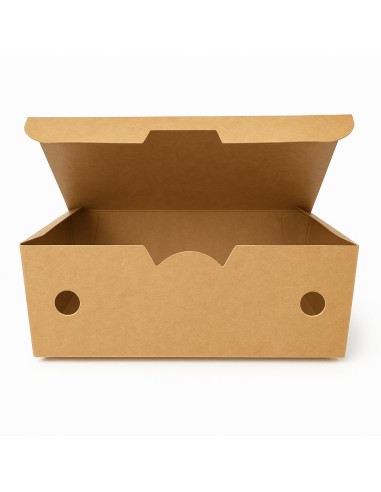 ▶️Caja para fritos pequeña Kraft 375 cc 114x73x45mm (500 Uds.)