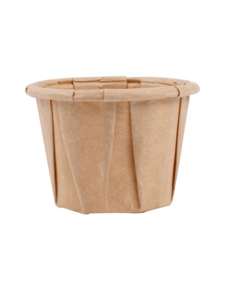 ▷ Salsero de Papel Plisado Kraft 3.5 Oz/100 ml. - Envío 24h