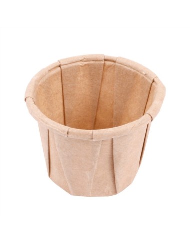 ▷ Salsero de Papel Plisado Kraft 3.5 Oz/100 ml. - Envío 24h