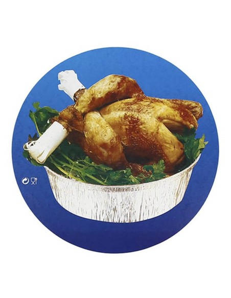 ▷ Tapa Cartón Económica para Envases de Pollo 1900 cc - Envío 24h.