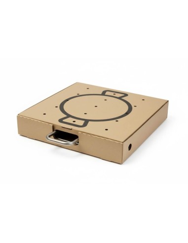 ✅ Caja Marrón para Transportar Paellas 60x60 cm - Envío Gratuito 24h.