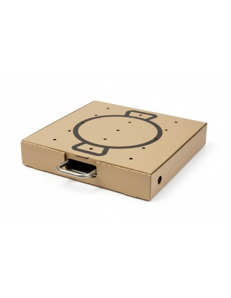 ✅ Caja Marrón para Transportar Paellas 60x60 cm - Envío Gratuito 24h.