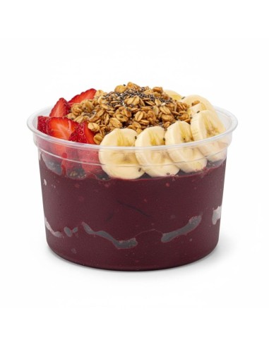 ▷ Envase Redondo PET 475ml/16 Oz. - Lleva tus bowls de açaí con elegancia✅✅