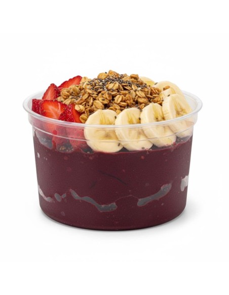 ▷ Envase Redondo PET 475ml/16 Oz. - Lleva tus bowls de açaí con elegancia✅✅