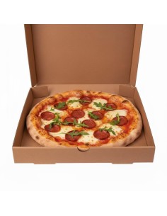 ? Cajas para Pizza Kraft 33x33x4 cm. | Envases para Pizzerías. 2