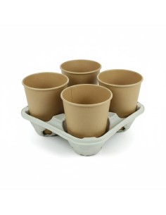 ▷ Porta-copos de Cartão para Levar 4 Bebidas - Envio em 24h.✅✅ 2