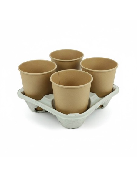 ▷ Porta-copos de Cartão para Levar 4 Bebidas - Envio em 24h.✅✅