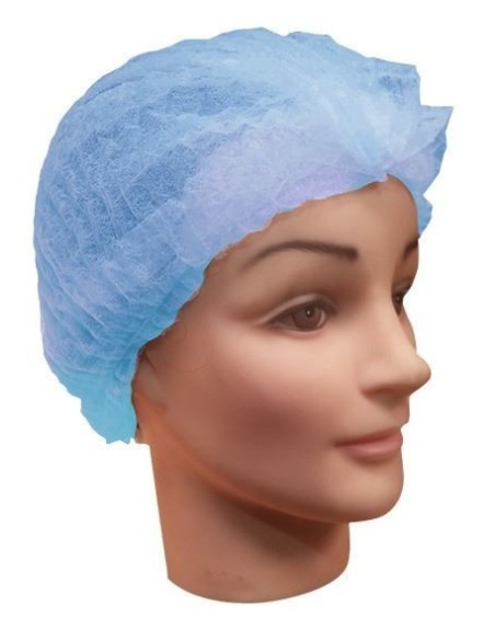 ▷ Gorro Desechable tipo Acordeón Azul - Envases del Mediterráneo.