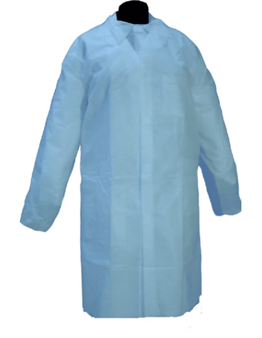 Bata Descartável Azul Polipropileno - Envio 24h.