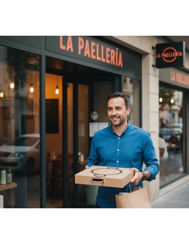 ✅ Caixa Marrom para Transportar Paellas 40x40 cm - Envio Gratuito 24h.