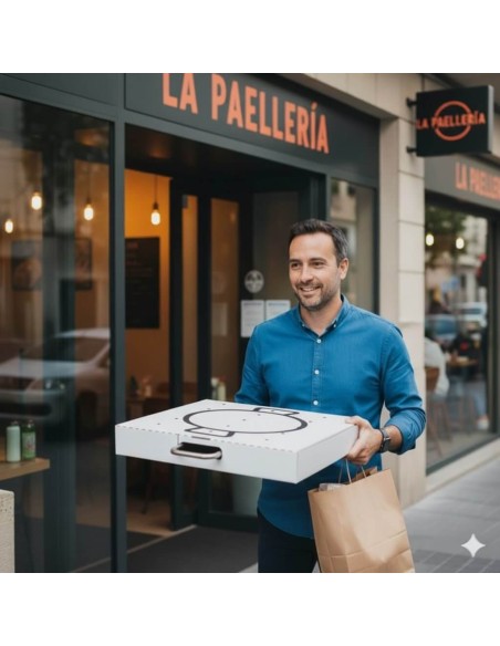 ✅ Cajas para Transportar Paellas 60x60 cm - Envío Gratuito 24h.