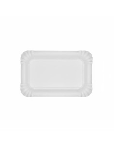 ?️ Bandeja de Cartão Branco 12×19 cm | Bandejas descartáveis