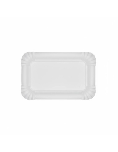 ?️ Bandeja de Cartão Branco 12×19 cm | Bandejas descartáveis