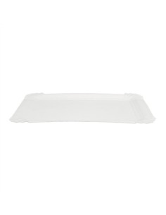 ?️ Bandeja de Cartão Branca 22x28 cm | Bandejas descartáveis 2