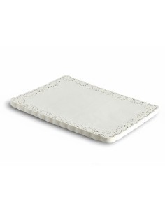 ? Blonda blanca calada 20x30 cm – Presentación y decoración|