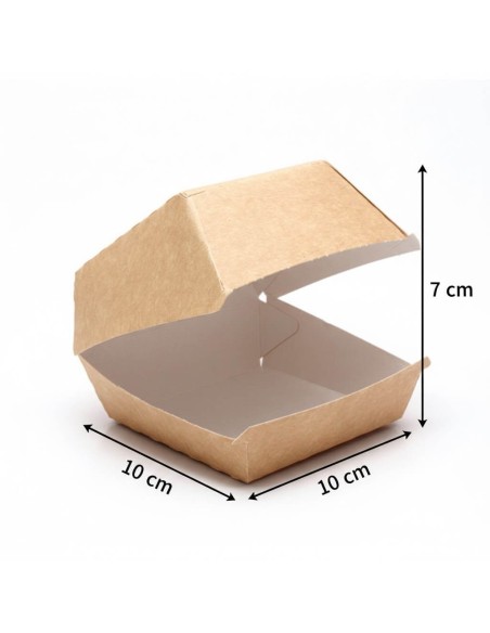 ? Caixa para Hambúrguer em Cartão 10x10x7 cm | Embalagens para Burgers
