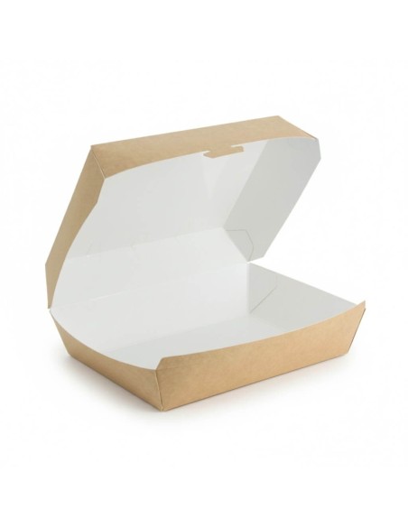 ? Caixa para Hambúrguer em Cartão 12x12x8,5 cm | Embalagens para Burgers