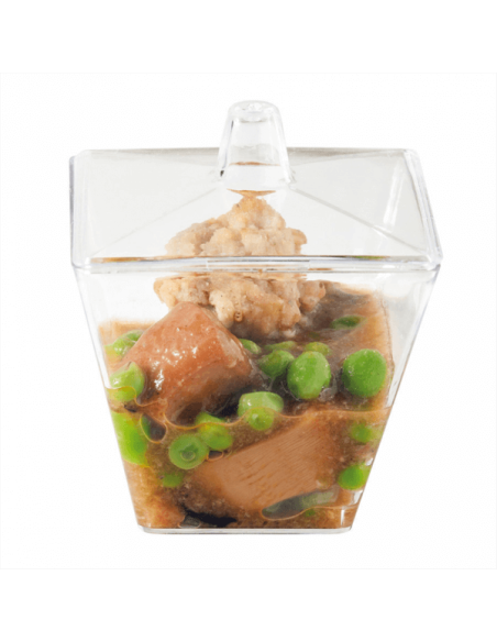 ▷ Recipiente de Plástico para Catering + Tapa - Envío 24h.