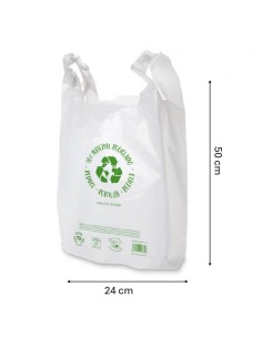 ▷ Saco de Plástico Tipo Camiseta 35 x 50 cm. 2