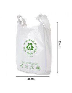 ▷ Sacos de Plástico com Alças 42x53 cm - Envio 24h 2