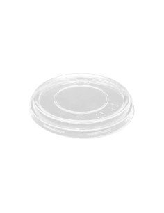 ▷ Tampa Plana em PET para embalagens de 8, 12 e 16 Oz