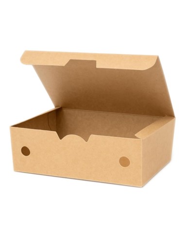 ▶️Caixa para fritos grande Kraft 142x102x61mm (450 Unid.)