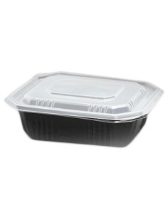 ▷ Envases de Plástico para Microondas Negros - Envío 24h.