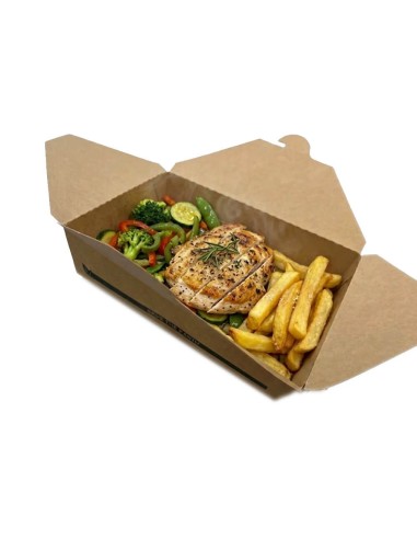 ▷ Caixa de Papel para Comida 1.400 cc - Envases del Mediterráneo.
