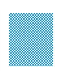 ▷ Papel para Envolver Antigrasa Cuadros Azules 28x34cm - Envío 24 h.