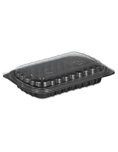 ▷ Bandeja para Medio Costillar Negra Desechable - Envío 24h.