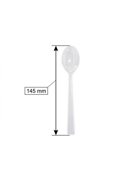 ▶️ Cucharilla transparente reciclable (50 Uds.) - Vajilla desechable