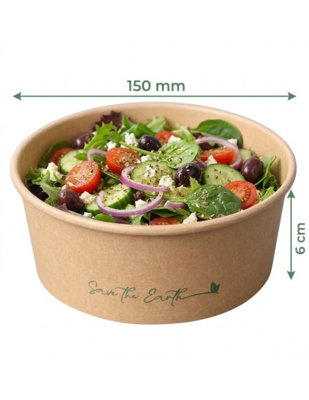 ✅ Ensaladera de Papel 750 cc - Envío Gratuito 24h.