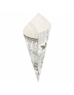 ▷ Cone de Papel Antigordura - Envio 24h. - Envases del Mediterráneo