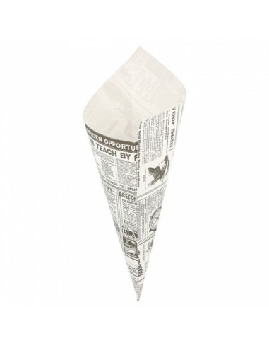 ▷ Cone de Papel Antigordura - Envio 24h. - Envases del Mediterráneo