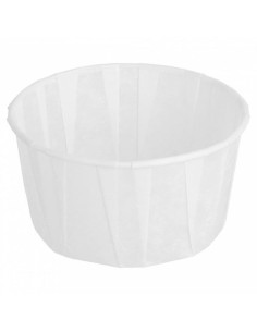 ▷ Comprar tarrinas de papel frisado 120 cc brancas - Envio 24H.
