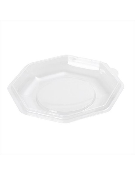 ▷ Tampa de Recipiente de Plástico Preto para Saladas 500 cc - Envio 24h.