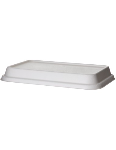 ▷ Tampa de Cana-de-Açúcar Compostável 210x140x15mm - Envio 24h.