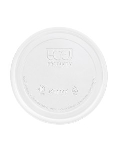 ▷ Tampa para Recipiente Redondo Biodegradável PLA 145ml/5 OZ - Envio 24h.✅✅
