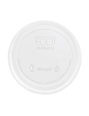 ▷ Tampa para Recipiente Redondo Biodegradável PLA 145ml/5 OZ - Envio 24h.✅✅