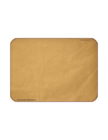▷ Tapa de Cartón Marrón para Envases de Aluminio 650 cc - Envío 24h.