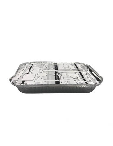 ▷ Pack Envases de Aluminio + Tapa 1500 cc - Envío 24h.