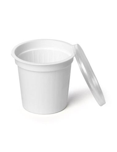 ▷ Tarrinas para Molhos 125 cc Branca com Tampa - Envio em 24h.